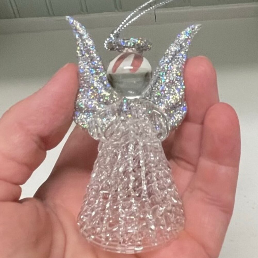 Unique Treasure Ornaments Spun Glass Angel Ornament - Picture 6 of 9